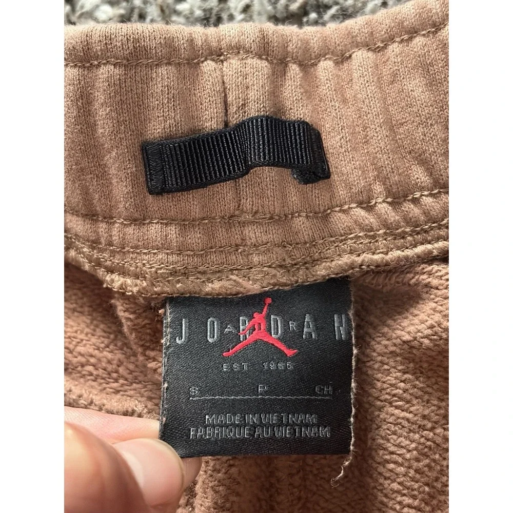 Nike Air Jordan Pants Mens Small S Brown Flight Fleece Jogger DA9812-256